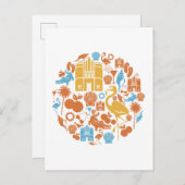 Carte Postale Icônes de Floride (Devant / Derrière)