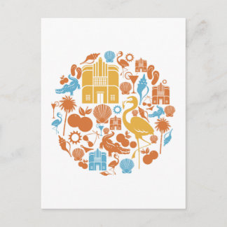 Carte Postale Icônes de Floride