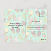 Carte Postale Icônes de glace (Dos)