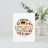 Carte Postale Icônes de voyage de l'Allemagne (Debout devant)