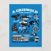 Carte Postale Icônes et citations de Vacances de Noël (Devant)