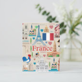 Carte Postale Icônes Mignonnes de France (Debout devant)