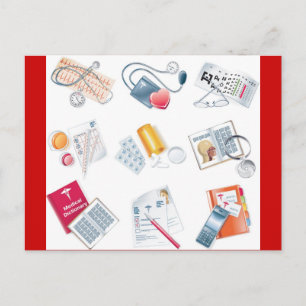 Carte Postale icônes vectorielles Médicales