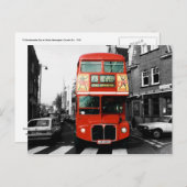Carte postale Iconic London Bus (Devant / Derrière)