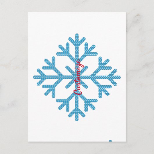 Carte Postale Icy Blue Snowflake Thunder_Cove (Devant)