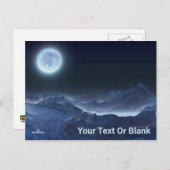 Carte Postale Icy Planet, Lune gelée (Devant / Derrière)