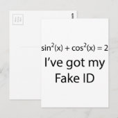 Carte Postale ID faux (Devant / Derrière)