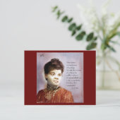 Carte Postale Ida B Wells & Quote Aquarelle Peinture (Debout devant)