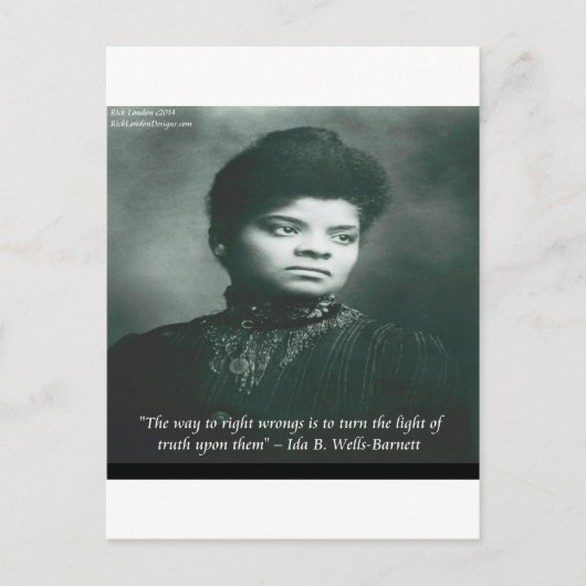 Carte Postale Ida B Wells & Truth Citation (Devant)