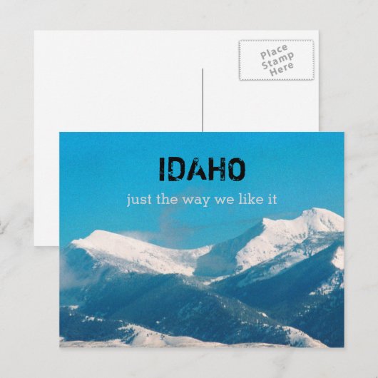 Carte Postale Idaho (Devant / Derrière)
