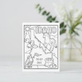 Carte Postale idaho colorier moi collage (Debout devant)
