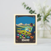 Carte Postale Idaho | Esprit patriotique Vintage (Debout devant)