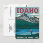 Carte Postale Idaho Fishing Adventure (Devant / Derrière)