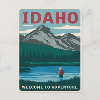 Carte Postale Idaho Fishing Adventure