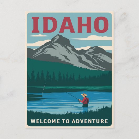 Carte Postale Idaho Fishing Adventure (Devant)