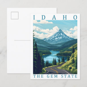 Carte Postale Idaho Gem State USA Travel Place