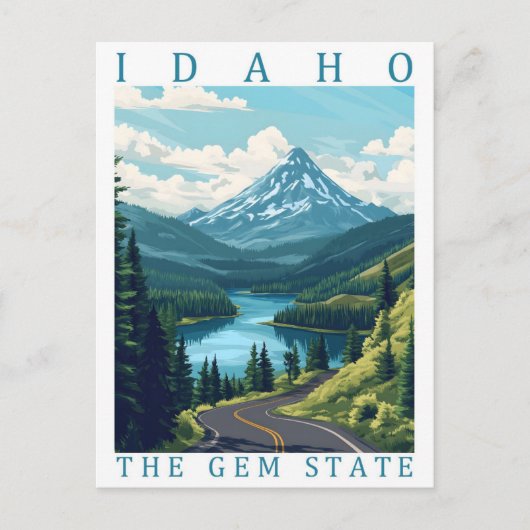 Carte Postale Idaho Gem State USA Travel Place (Devant)