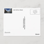 Carte postale Idaho Springs Colorado (Dos)