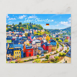 Carte Postale Idar-Oberstein, Allemagne - Ville Colorée