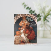 Carte Postale Idéal au chocolat par Alphonse Mucha (Debout devant)