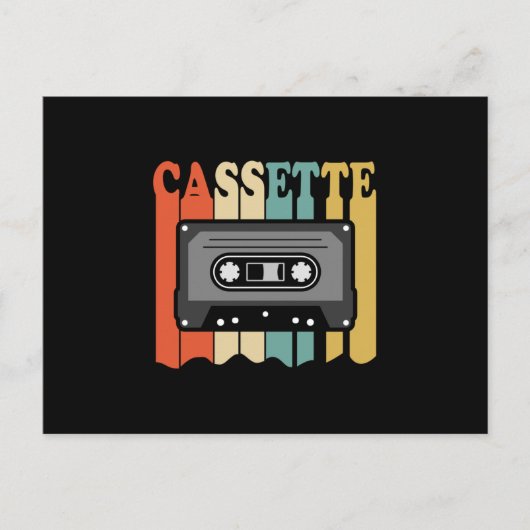 Carte Postale Idée cadeau d'anniversaire cassette rétro de 1969 (Devant)