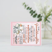 Carte Postale Idée cadeau d'anniversaire éléphant pour ma petite (Debout devant)