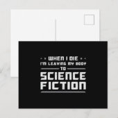Carte Postale Idée cadeau de science-fiction jour Espace Science (Devant / Derrière)