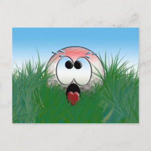 Carte Postale Idée cadeau Golfer Golf Player Golfball Humour drô