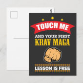 Carte Postale Idée Cadeau Kagera Maga - Funny Martial Arts Shirt (Devant / Derrière)