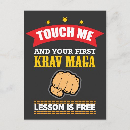 Carte Postale Idée Cadeau Kagera Maga - Funny Martial Arts Shirt (Devant)