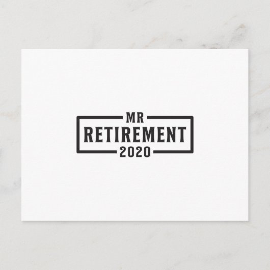 Carte Postale Idée cadeau retraite 2020 retraité papy (Devant)