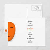 Carte Postale Idée de mot de passe Wifi créatif drôle Citation B (Devant / Derrière)