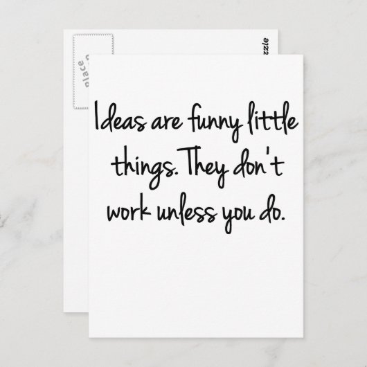 Carte Postale Idées (Devant / Derrière)
