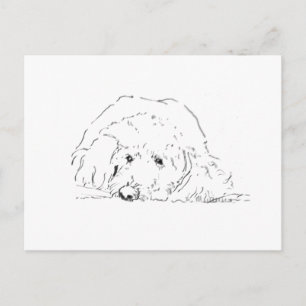 Carte Postale Idées de cadeaux pour amoureux de chiens, chiots C