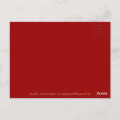 Carte Postale Idéogramme d'or Chien chinois Année Zodiac Anniver (Dos)