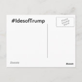 Carte postale Ides de Trump (Dos)