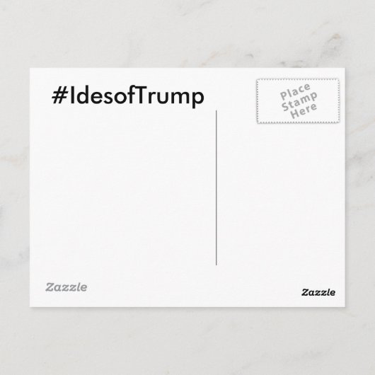 Carte postale Ides de Trump (Dos)