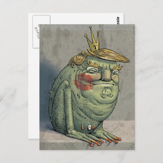 Carte postale IdesOfTrump, par Jem Sullivan (Devant / Derrière)