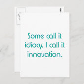 Carte Postale Idiocèse ou innovation (Devant / Derrière)