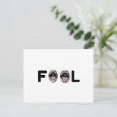 CARTE POSTALE IDIOT (Debout devant)