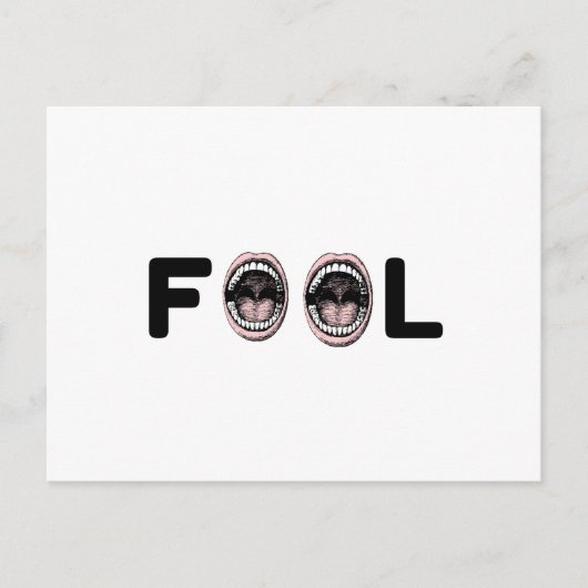 CARTE POSTALE IDIOT (Devant)