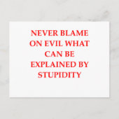 Carte Postale idiot (Devant)