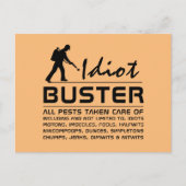 Carte Postale Idiot Buster (Devant)
