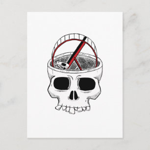 Carte Postale Idiot skull
