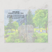 Carte Postale Iditarod Trail Mile Zéro, Statue des Trail Blazers (Dos)