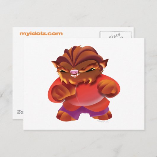 Carte Postale Idolz Monsters Truf (Devant / Derrière)