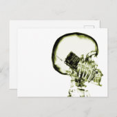 Carte Postale Iellow X-Ray Vision Skeleton (Devant / Derrière)