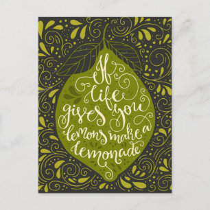 Carte Postale If Life Gives You Lemons Make A Lemonade