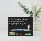 Carte Postale If the Earth Was Flat Postcard (Debout devant)