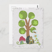 Carte Postale Igel unterm Baum (Devant / Derrière)